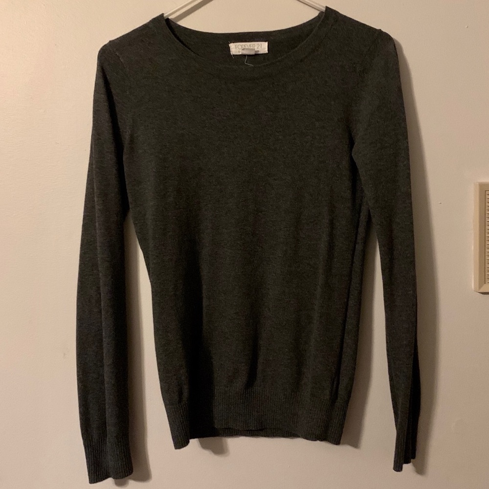 Dark Grey Forever 21 sweater Size S